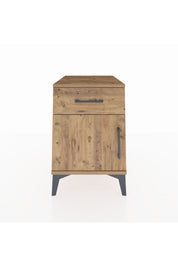 Kronos Komodin Tek Raflı Tek Çekmeceli Tek Kapaklı 44x59x64 Çam-Çam