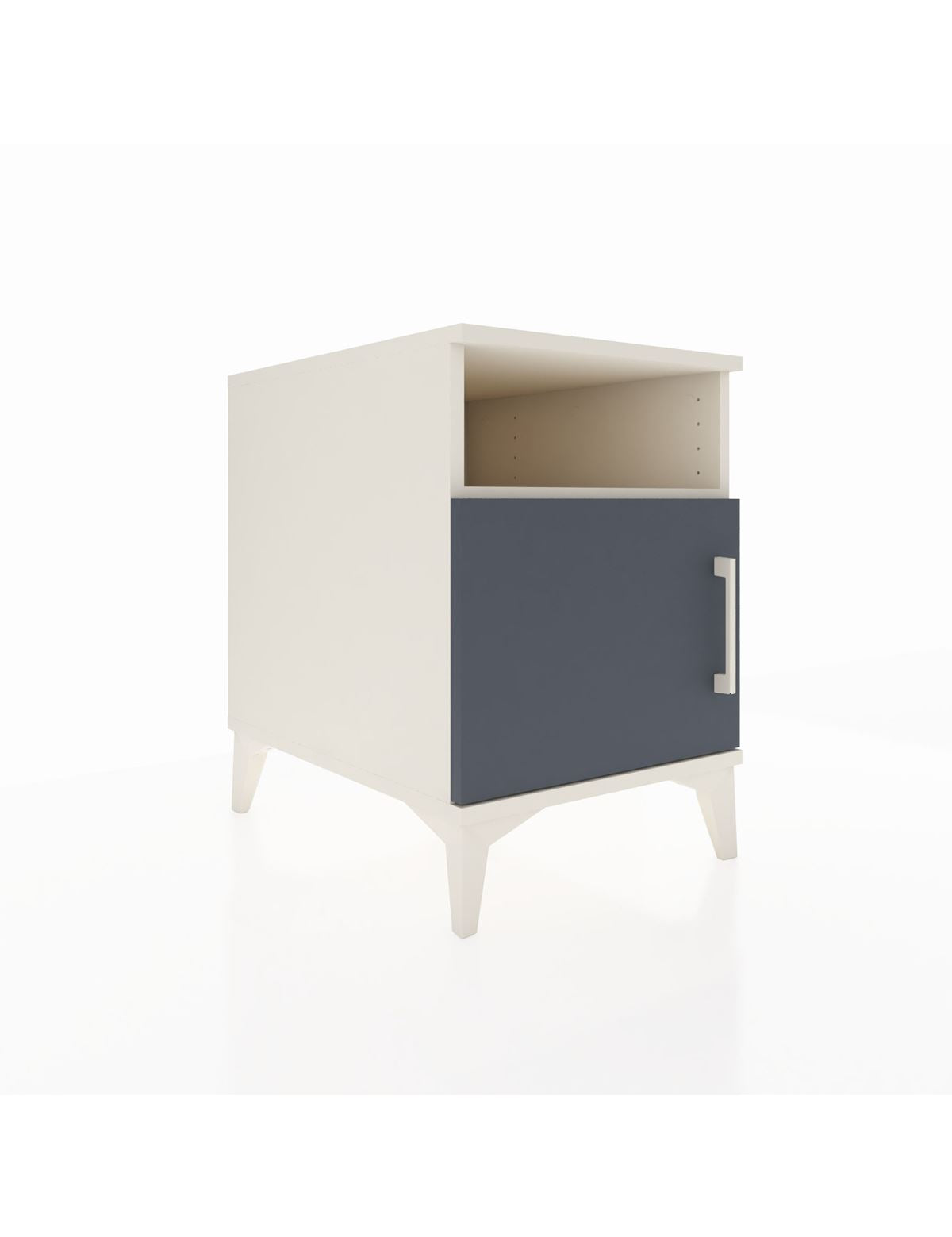 Kronos Komodin 2 Raflı Tek Kapaklı 44x59x64 Aytaşı-Antrasit