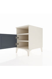 Kronos Komodin 2 Raflı Tek Kapaklı 44x59x64 Aytaşı-Antrasit