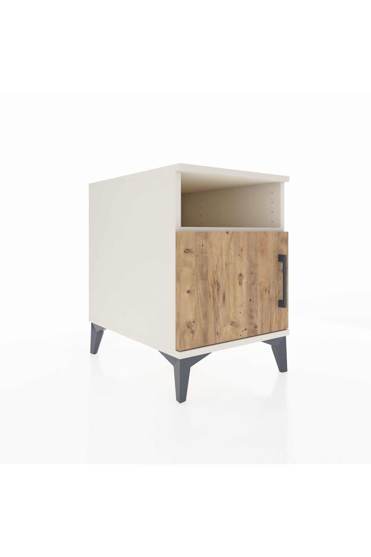 Kronos Komodin 2 Raflı Tek Kapaklı 44x59x64 Aytaşı-Çam