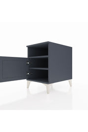 Kronos Komodin 2 Raflı Tek Kapaklı 44x59x64 Antrasit-Antrasit