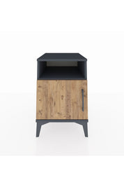 Kronos Komodin 2 Raflı Tek Kapaklı 44x59x64 Antrasit-Çam