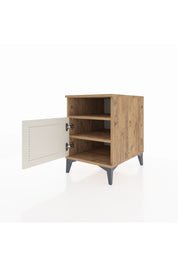 Kronos Komodin 2 Raflı Tek Kapaklı 44x59x64 Çam-Aytaşı