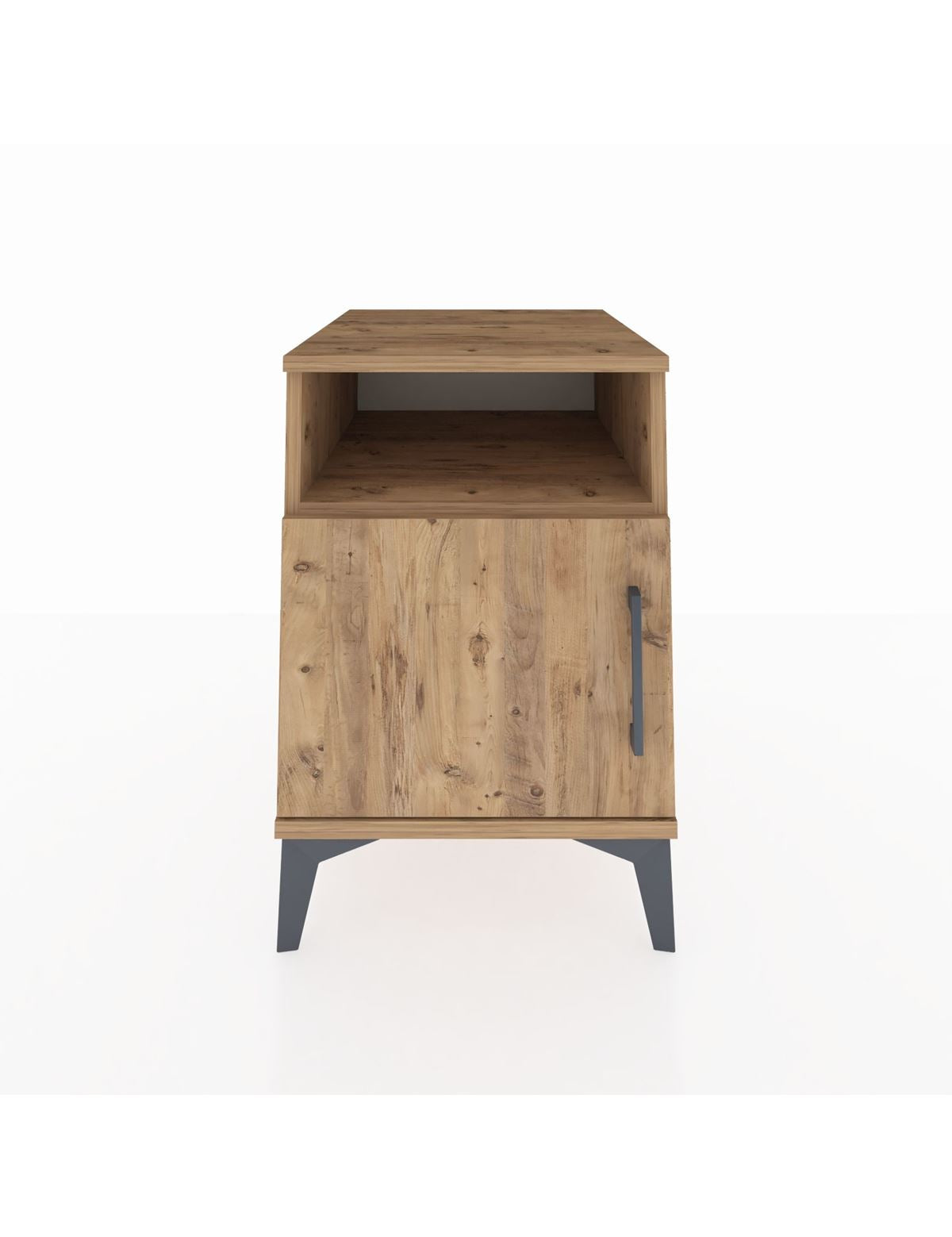 Kronos Komodin 2 Raflı Tek Kapaklı 44x59x64 Çam-Çam