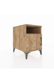 Kronos Komodin 2 Raflı Tek Kapaklı 44x59x64 Çam-Çam