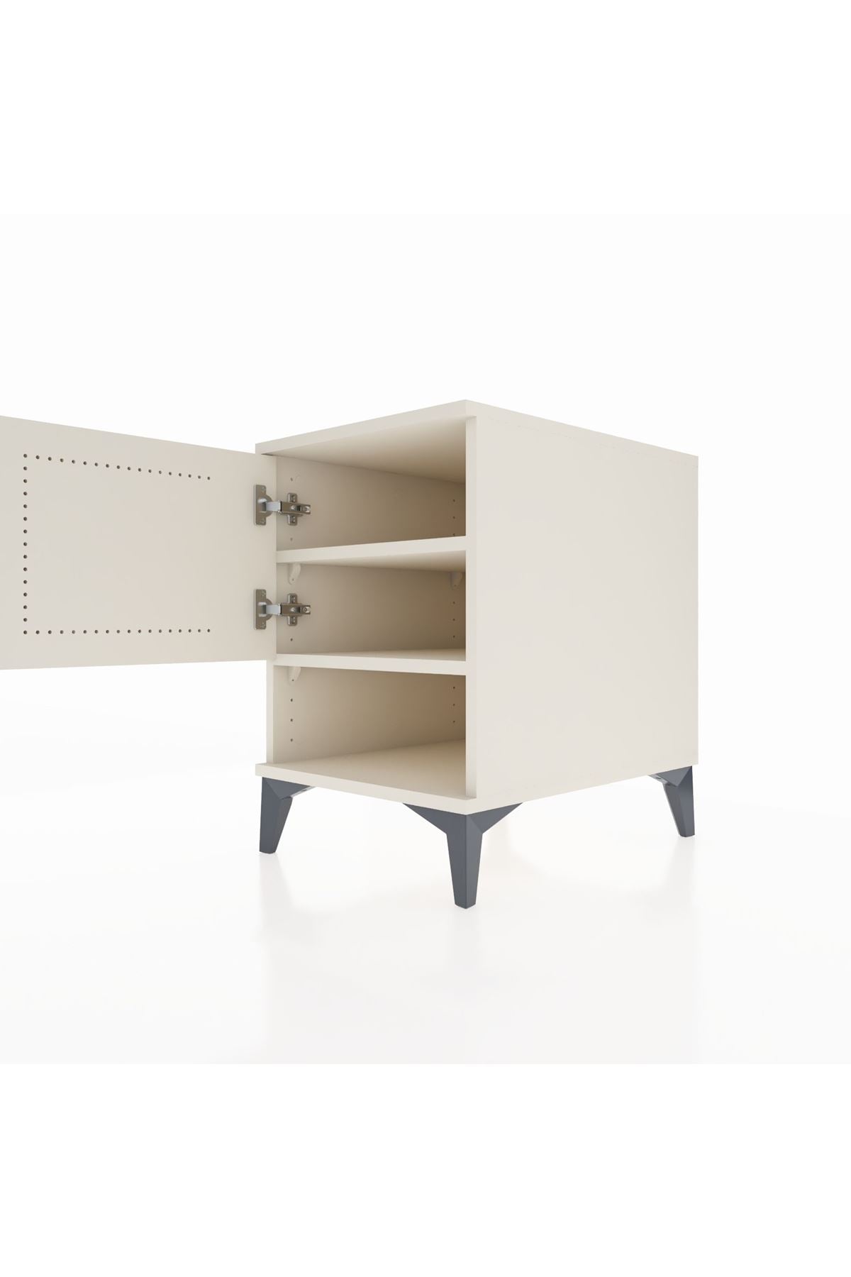 Kronos Komodin 2 Raflı Tek Kapaklı 44x59x64 Aytaşı-Aytaşı