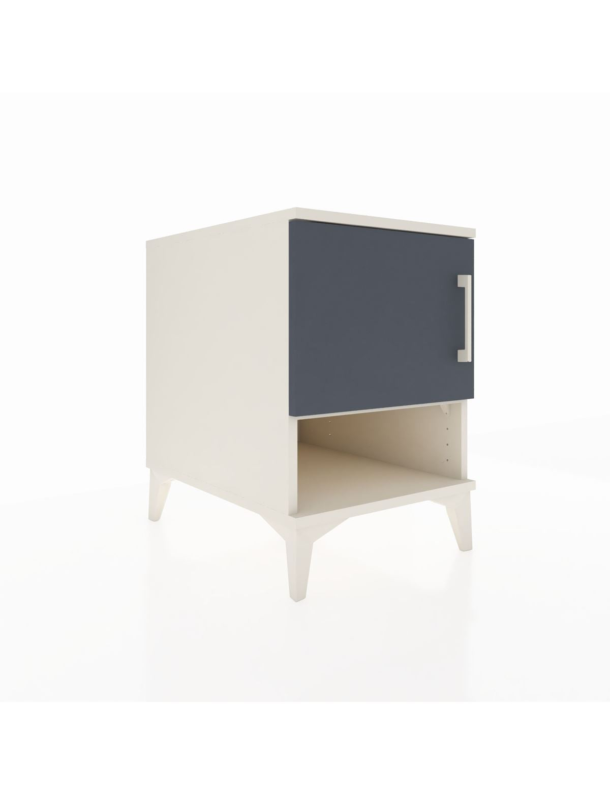 Kronos Komodin 2 Raflı Tek Kapaklı 44x59x64 Aytaşı-Antrasit