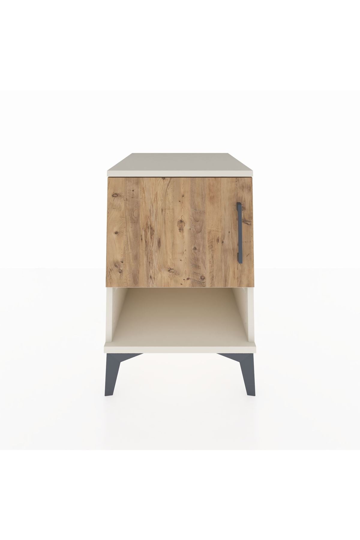 Kronos Komodin 2 Raflı Tek Kapaklı 44x59x64 Aytaşı-Çam