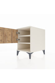 Kronos Komodin 2 Raflı Tek Kapaklı 44x59x64 Aytaşı-Çam