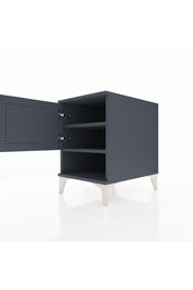 Kronos Komodin 2 Raflı Tek Kapaklı 44x59x64 Antrasit-Antrasit