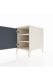 Kronos Komodin 2 Raflı Tek Kapaklı 44x59x64 Aytaşı-Antrasit