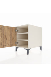 Kronos Komodin 2 Raflı Tek Kapaklı 44x59x64 Aytaşı-Çam