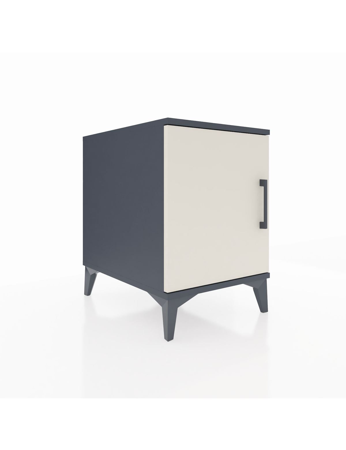 Kronos Komodin 2 Raflı Tek Kapaklı 44x59x64 Antrasit-Aytaşı