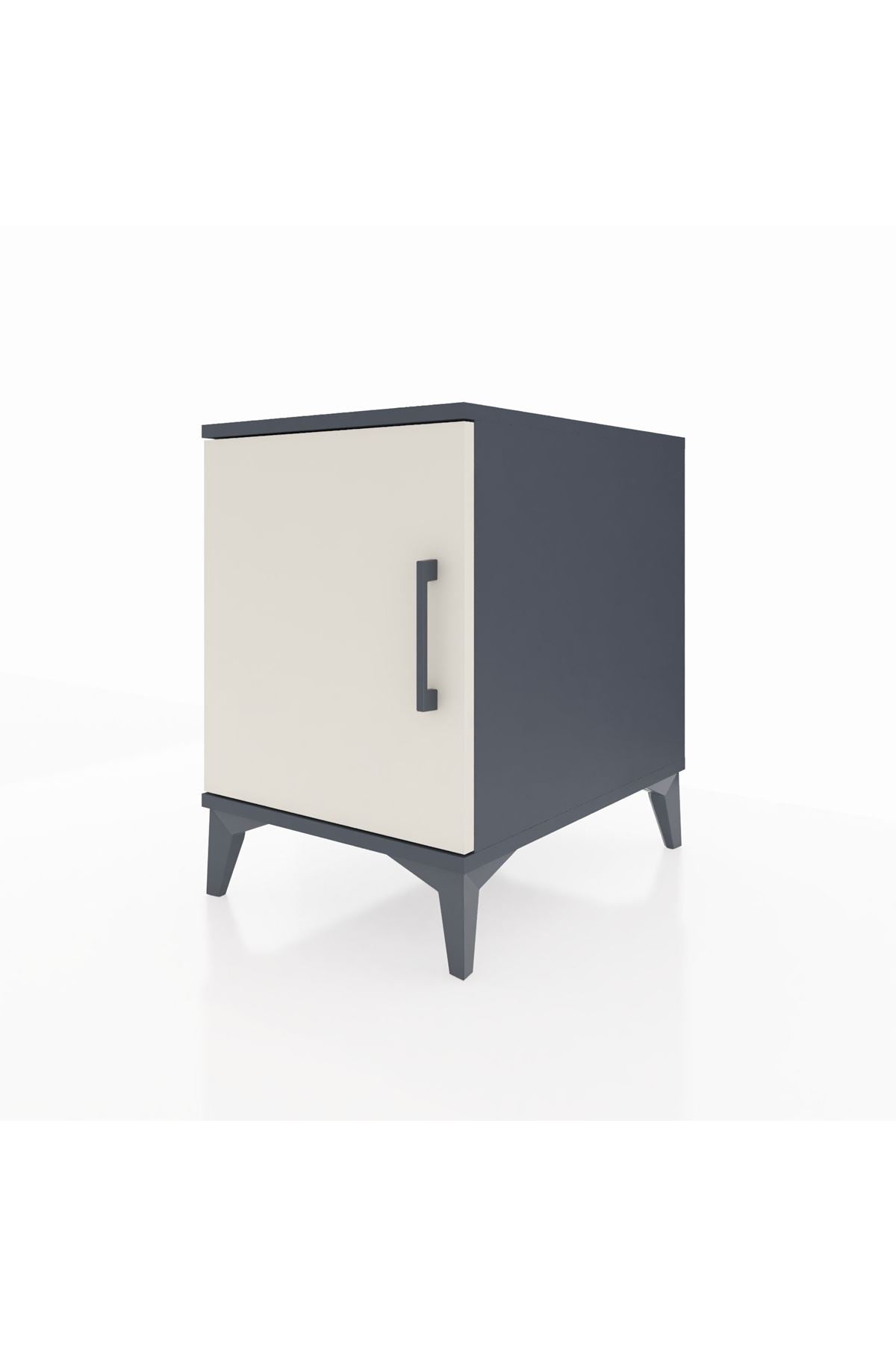 Kronos Komodin 2 Raflı Tek Kapaklı 44x59x64 Antrasit-Aytaşı