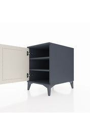 Kronos Komodin 2 Raflı Tek Kapaklı 44x59x64 Antrasit-Aytaşı