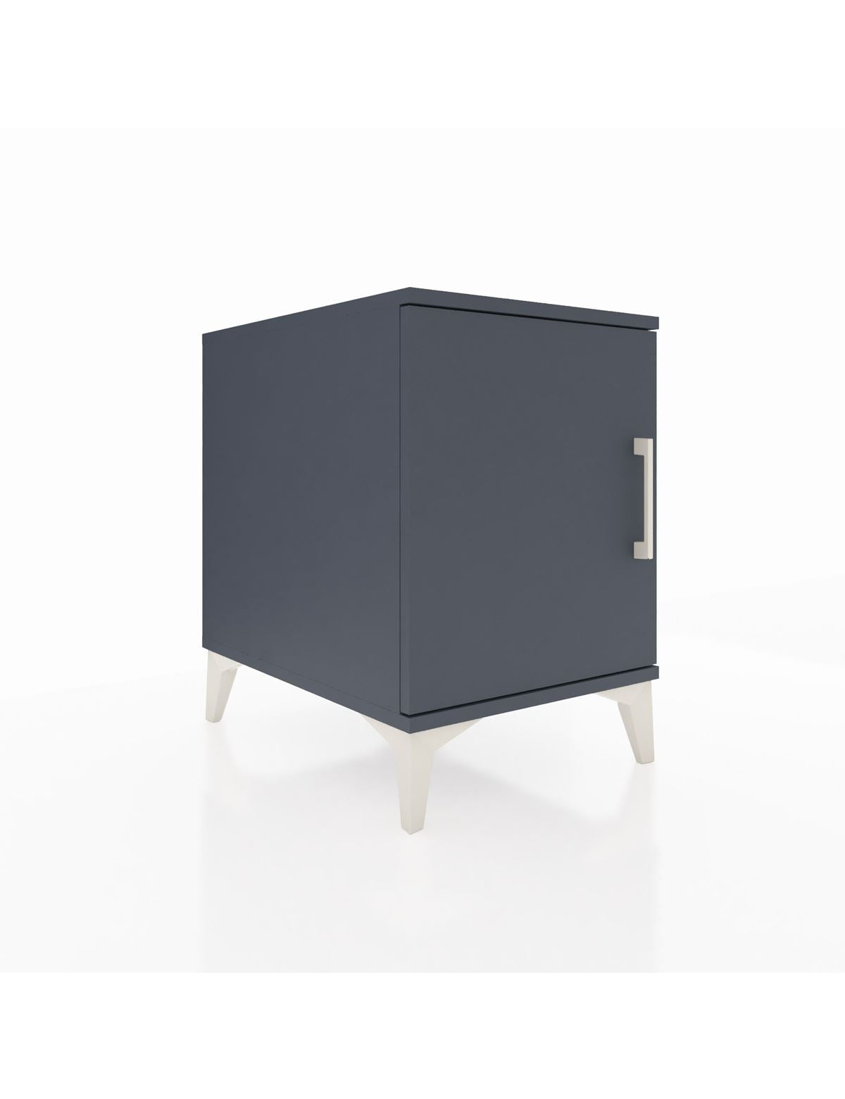 Kronos Komodin 2 Raflı Tek Kapaklı 44x59x64 Antrasit-Antrasit