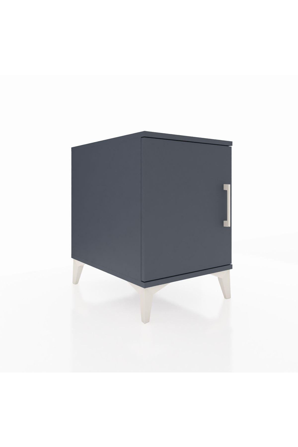 Kronos Komodin 2 Raflı Tek Kapaklı 44x59x64 Antrasit-Antrasit