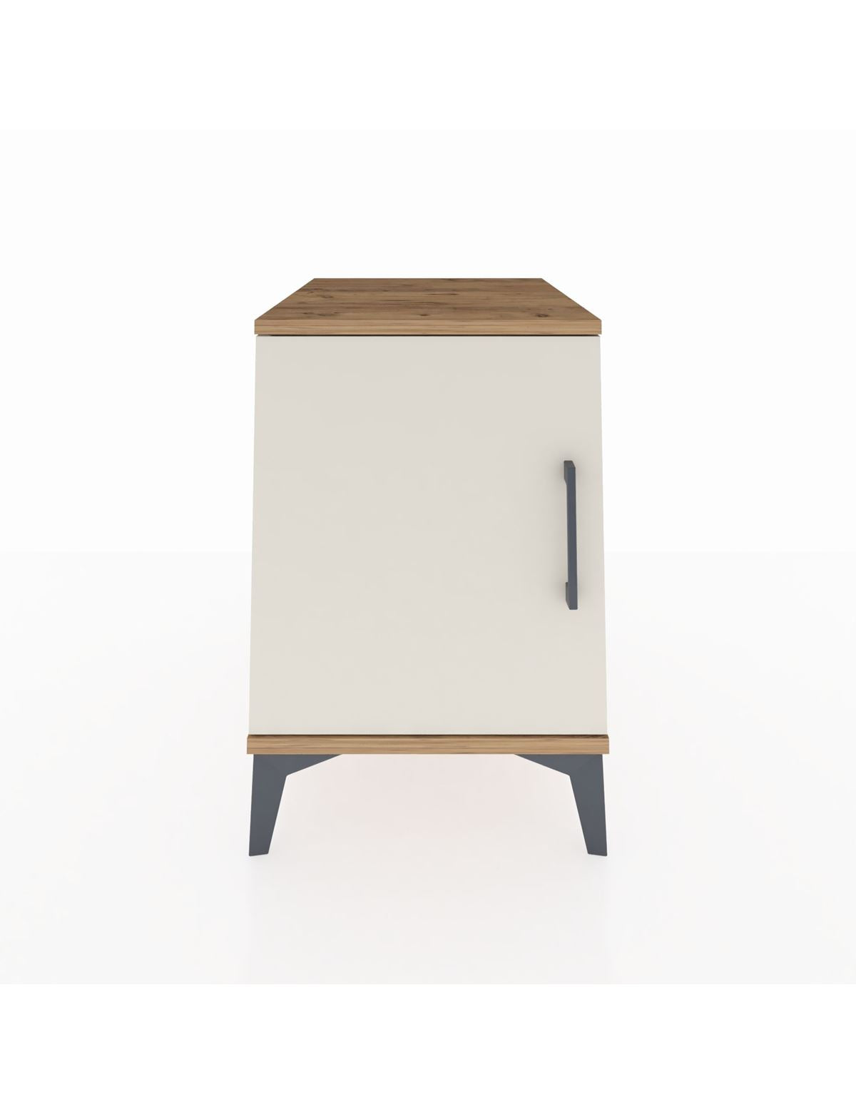 Kronos Komodin 2 Raflı Tek Kapaklı 44x59x64 Çam-Aytaşı