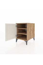 Kronos Komodin 2 Raflı Tek Kapaklı 44x59x64 Çam-Aytaşı