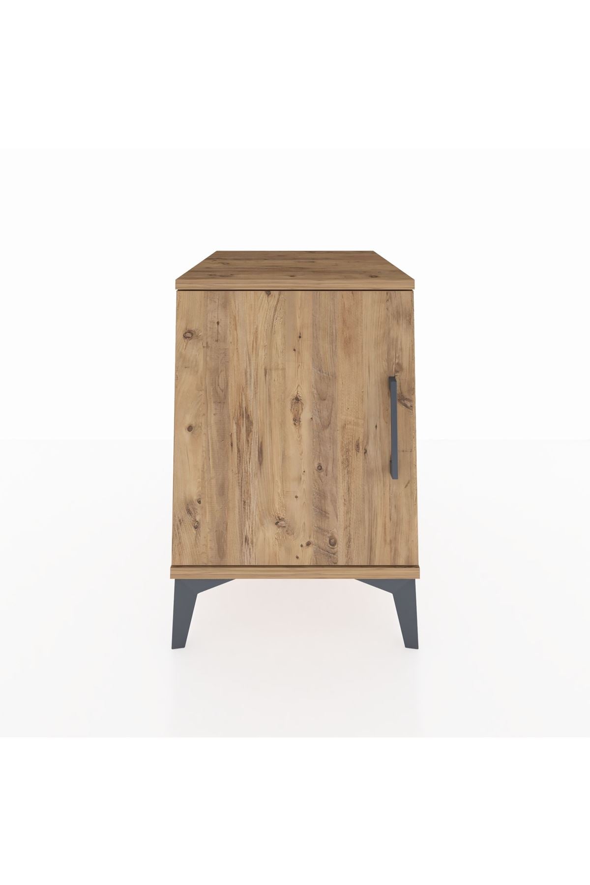 Kronos Komodin 2 Raflı Tek Kapaklı 44x59x64 Çam-Çam