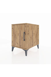 Kronos Komodin 2 Raflı Tek Kapaklı 44x59x64 Çam-Çam