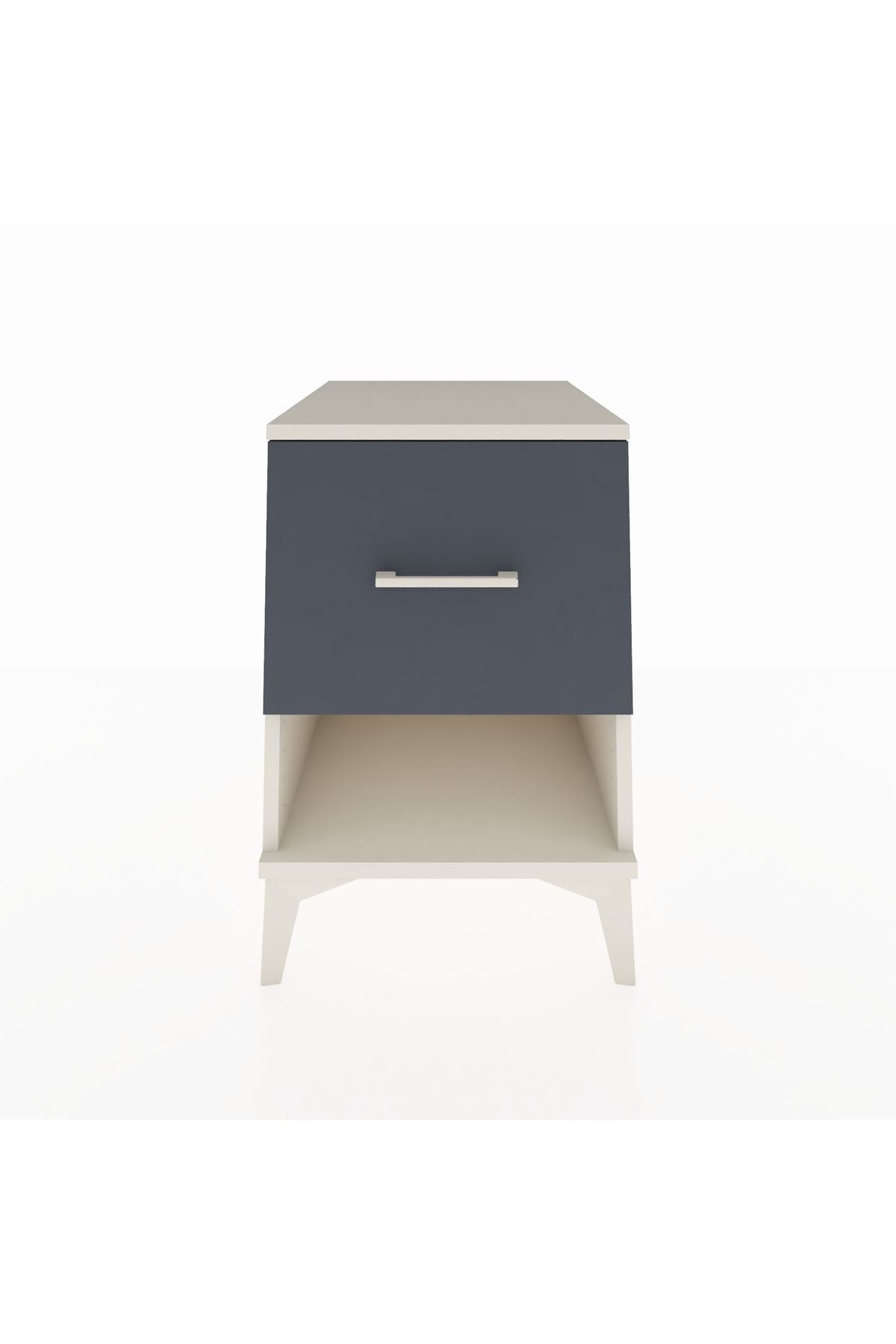 Kronos Komodin Tek Çekmeceli 44x59x64 Aytaşı-Antrasit