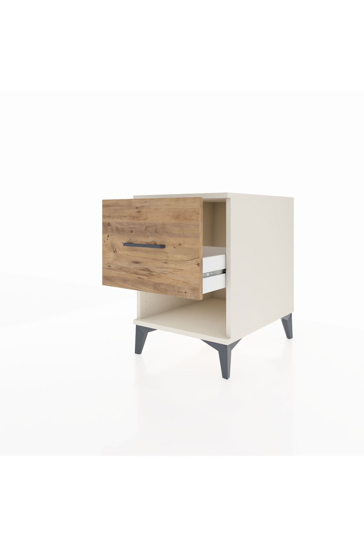 Kronos Komodin Tek Çekmeceli 44x59x64 Aytaşı-Çam