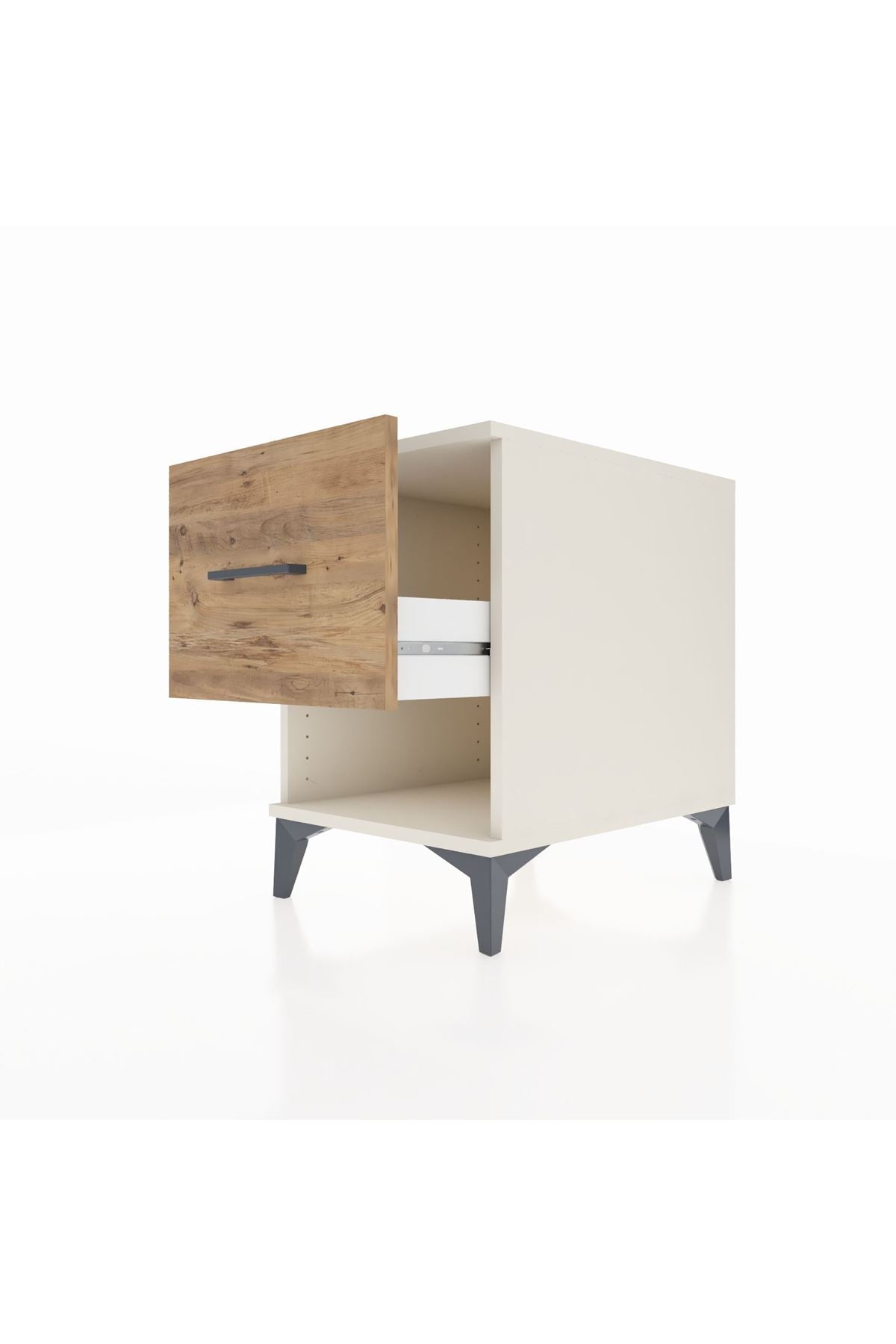 Kronos Komodin Tek Çekmeceli 44x59x64 Aytaşı-Çam