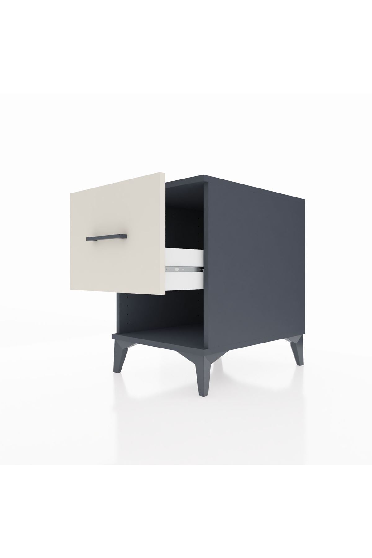 Kronos Komodin Tek Çekmeceli 44x59x64 Antrasit-Aytaşı