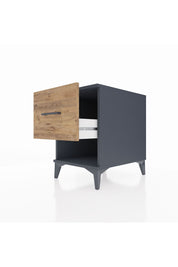 Kronos Komodin Tek Çekmeceli 44x59x64 Antrasit-Çam