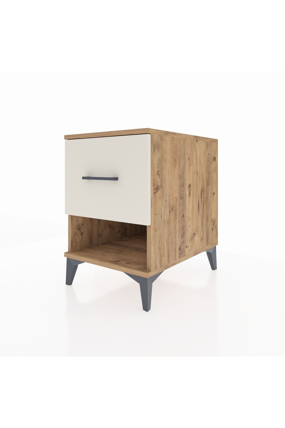 Kronos Komodin Tek Çekmeceli 44x59x64 Çam-Aytaşı