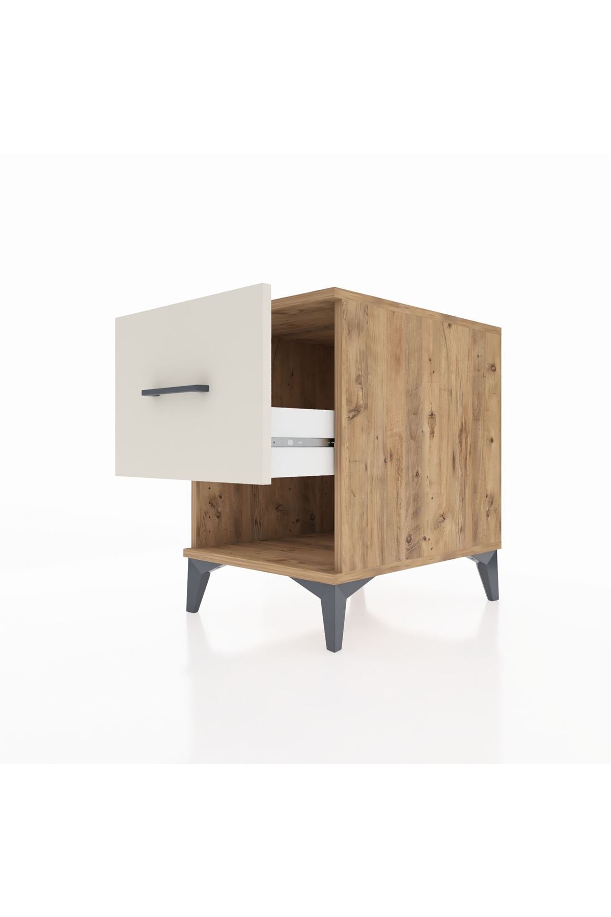 Kronos Komodin Tek Çekmeceli 44x59x64 Çam-Aytaşı