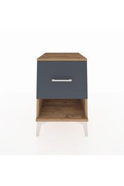 Kronos Komodin Tek Çekmeceli 44x59x64 Çam-Antrasit