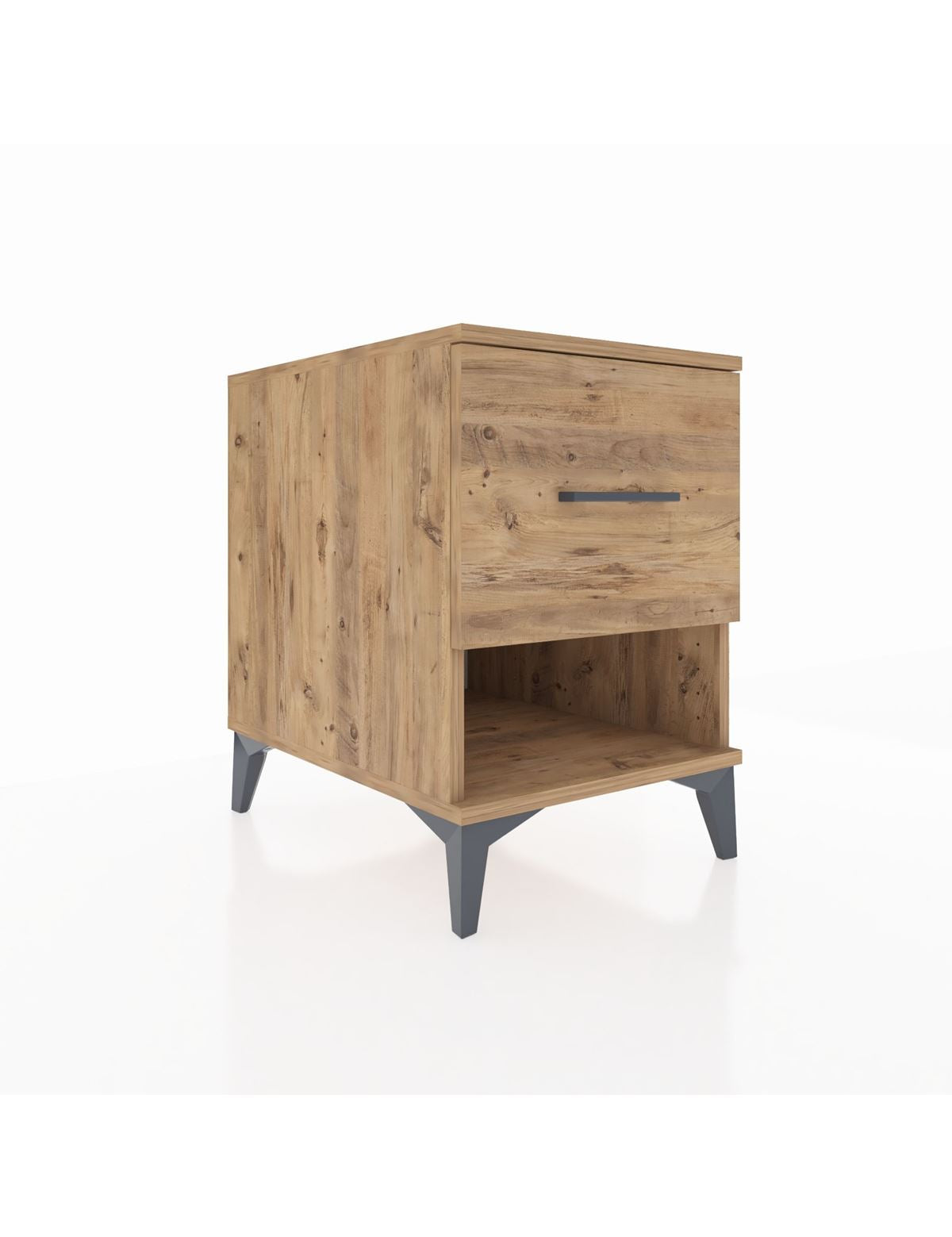 Kronos Komodin Tek Çekmeceli 44x59x64 Çam-Çam