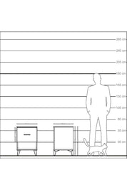 Kronos Komodin Tek Çekmeceli 44x59x64 Çam-Çam