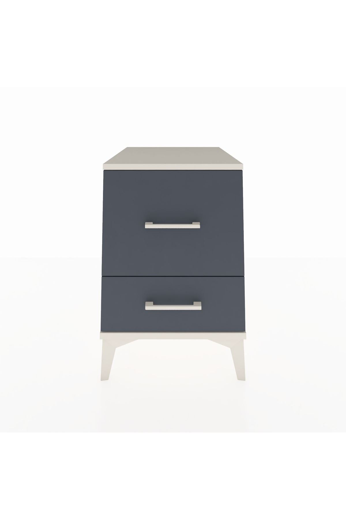 Kronos Komodin 2 Çekmeceli 44x59x64 Aytaşı-Antrasit