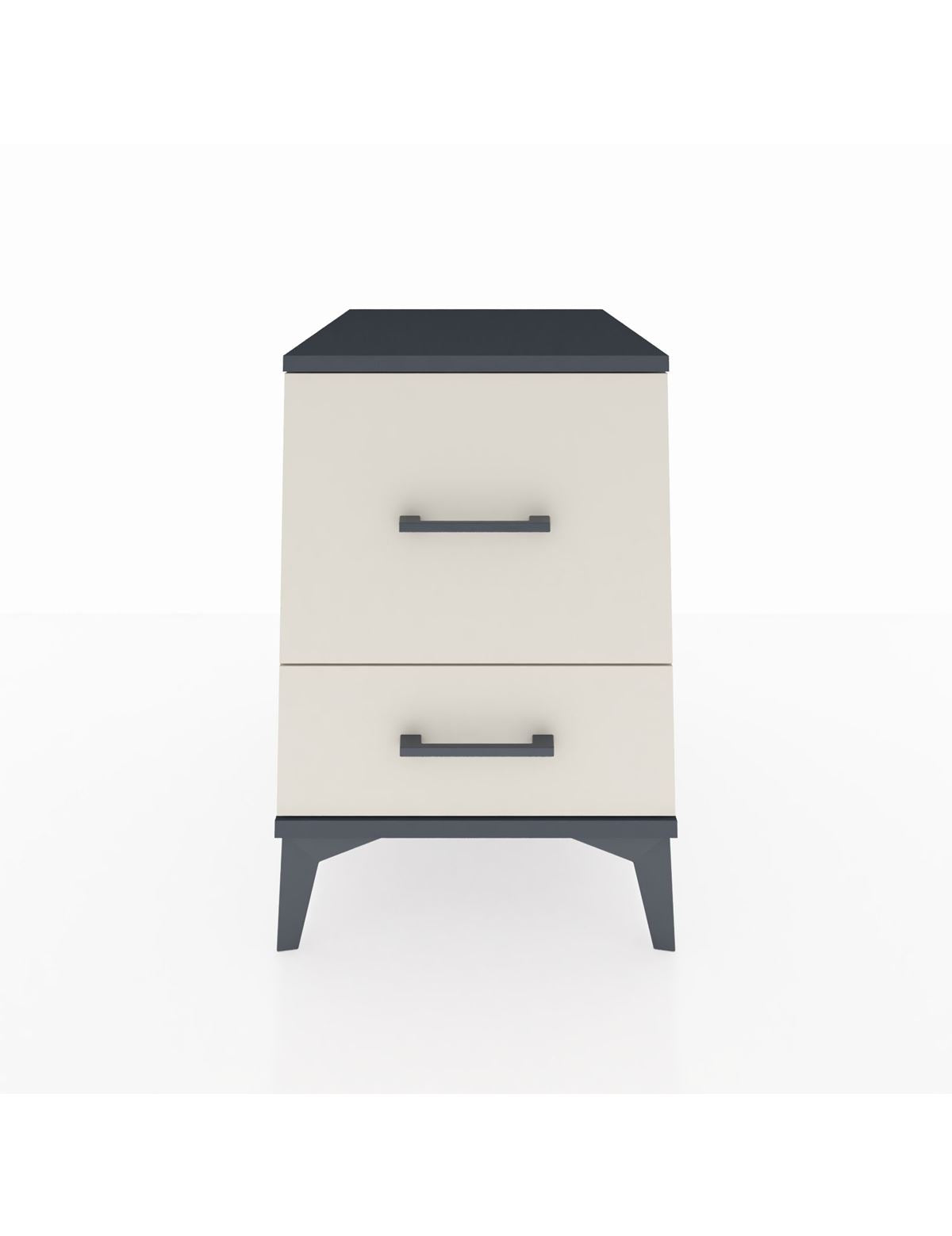 Kronos Komodin 2 Çekmeceli 44x59x64 Antrasit-Aytaşı