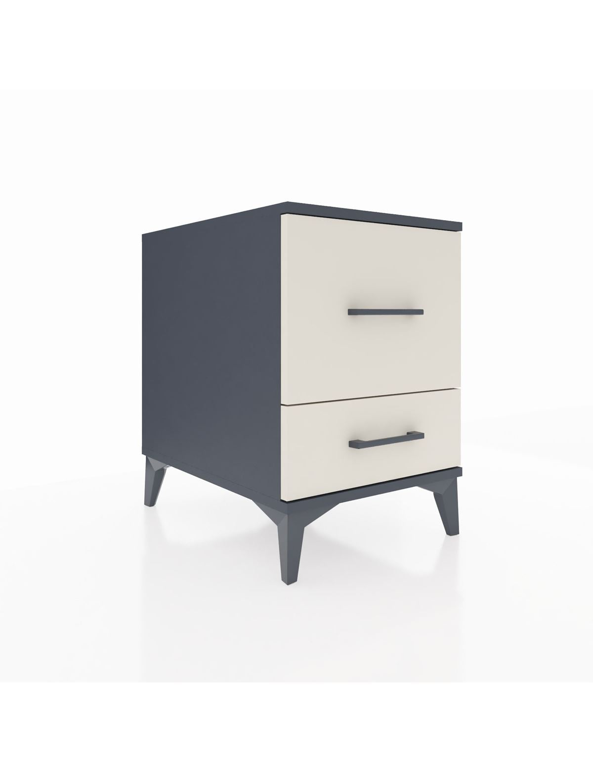 Kronos Komodin 2 Çekmeceli 44x59x64 Antrasit-Aytaşı