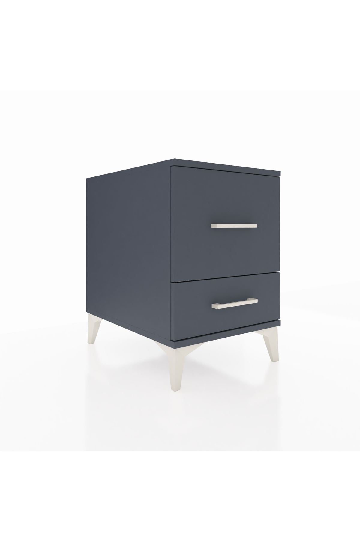 Kronos Komodin 2 Çekmeceli 44x59x64 Antrasit-Antrasit