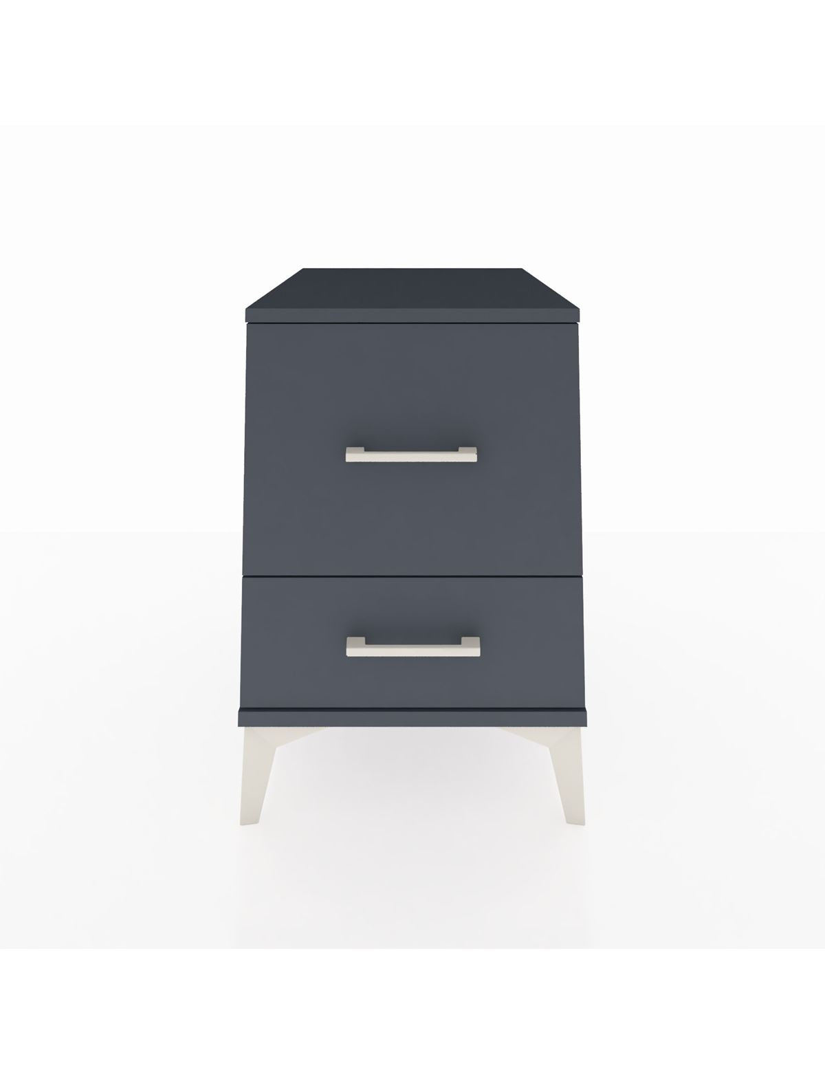 Kronos Komodin 2 Çekmeceli 44x59x64 Antrasit-Antrasit