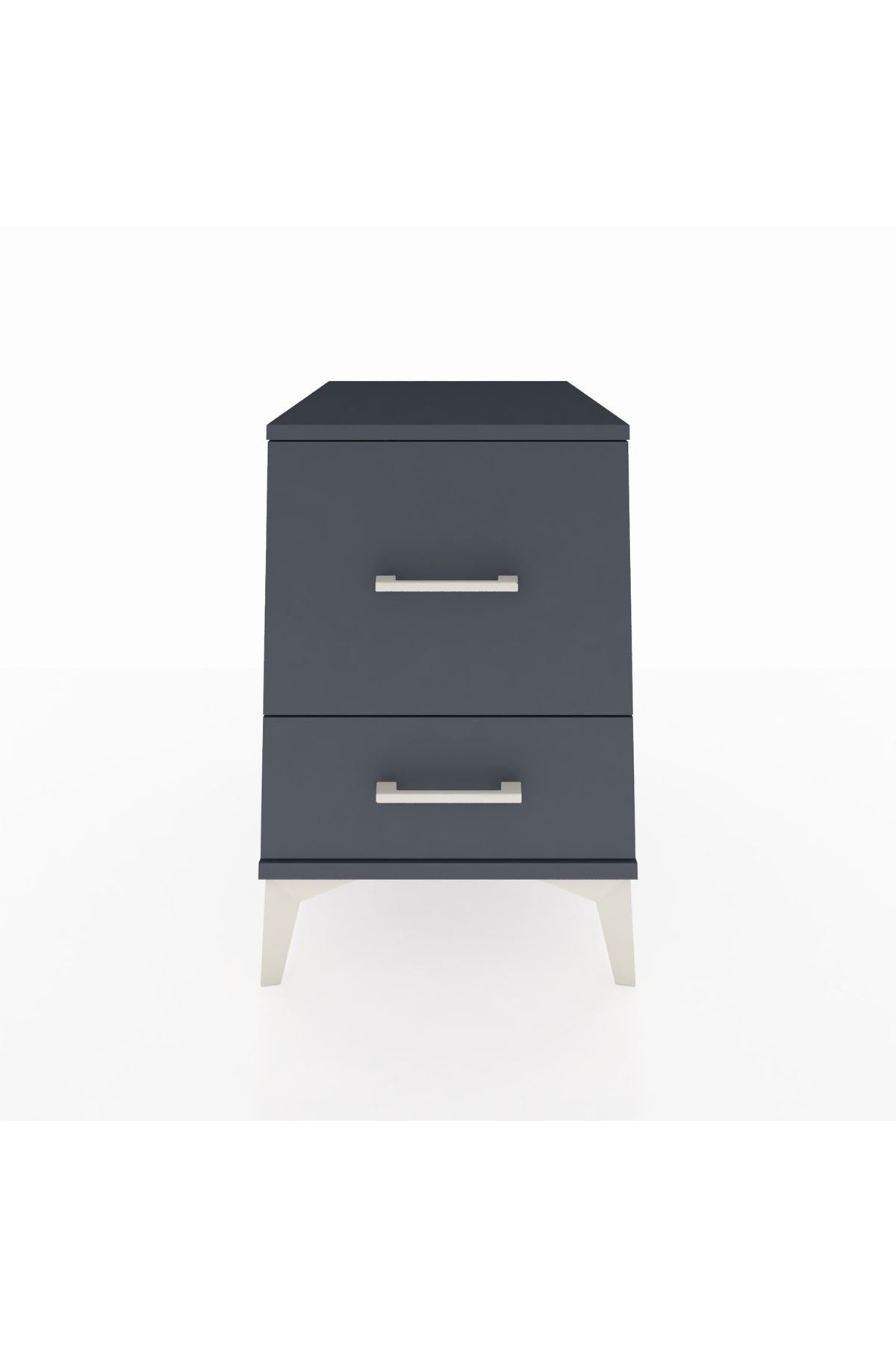 Kronos Komodin 2 Çekmeceli 44x59x64 Antrasit-Antrasit