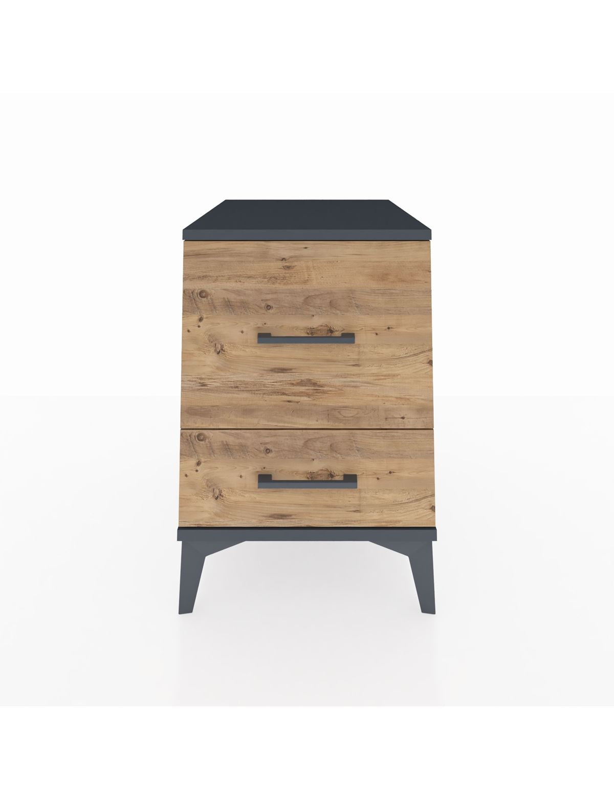 Kronos Komodin 2 Çekmeceli 44x59x64 Antrasit-Çam