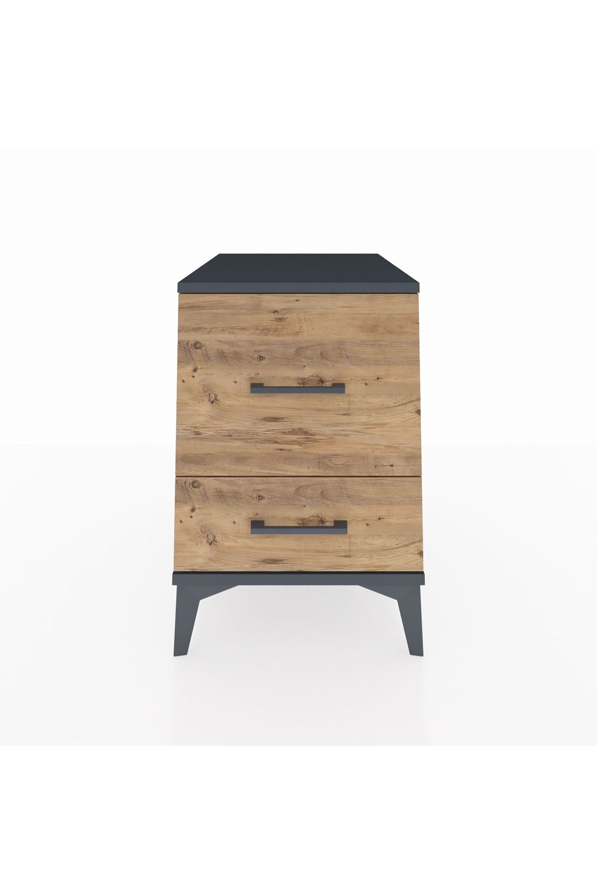 Kronos Komodin 2 Çekmeceli 44x59x64 Antrasit-Çam