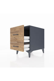 Kronos Komodin 2 Çekmeceli 44x59x64 Antrasit-Çam