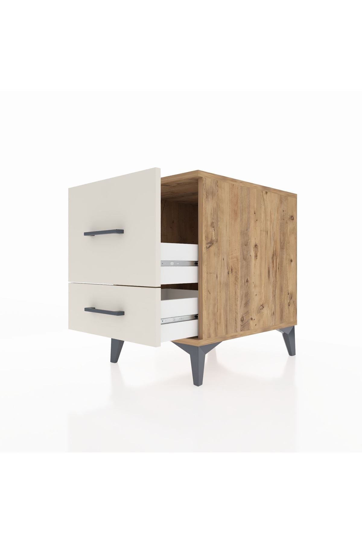 Kronos Komodin 2 Çekmeceli 44x59x64 Çam-Aytaşı