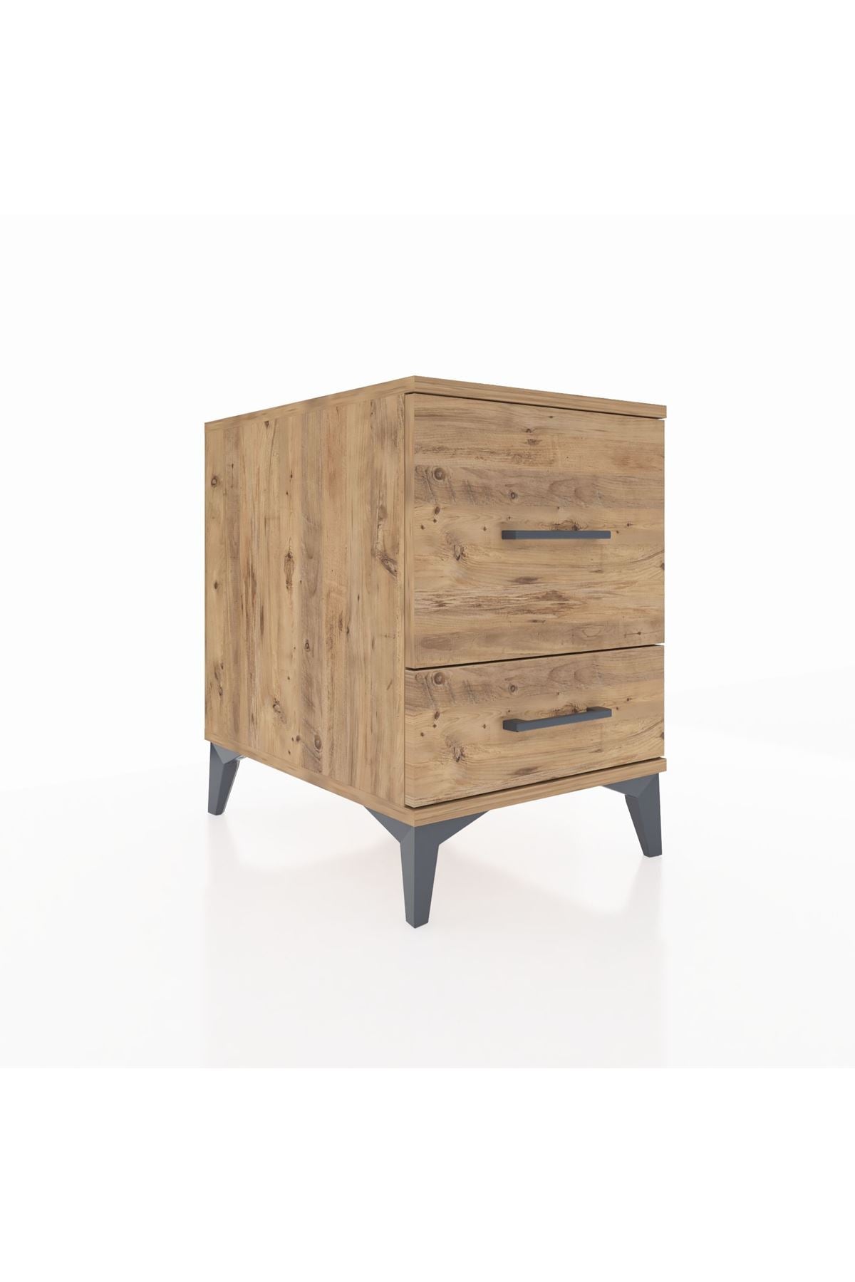 Kronos Komodin 2 Çekmeceli 44x59x64 Çam-Çam