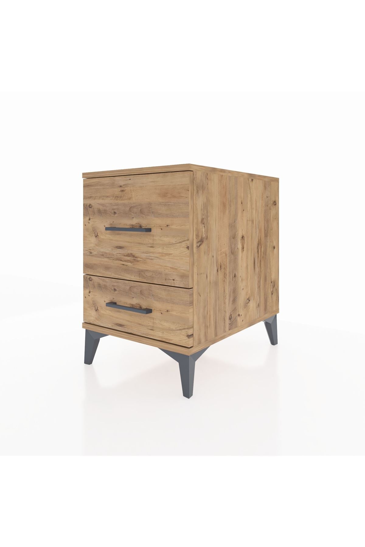 Kronos Komodin 2 Çekmeceli 44x59x64 Çam-Çam