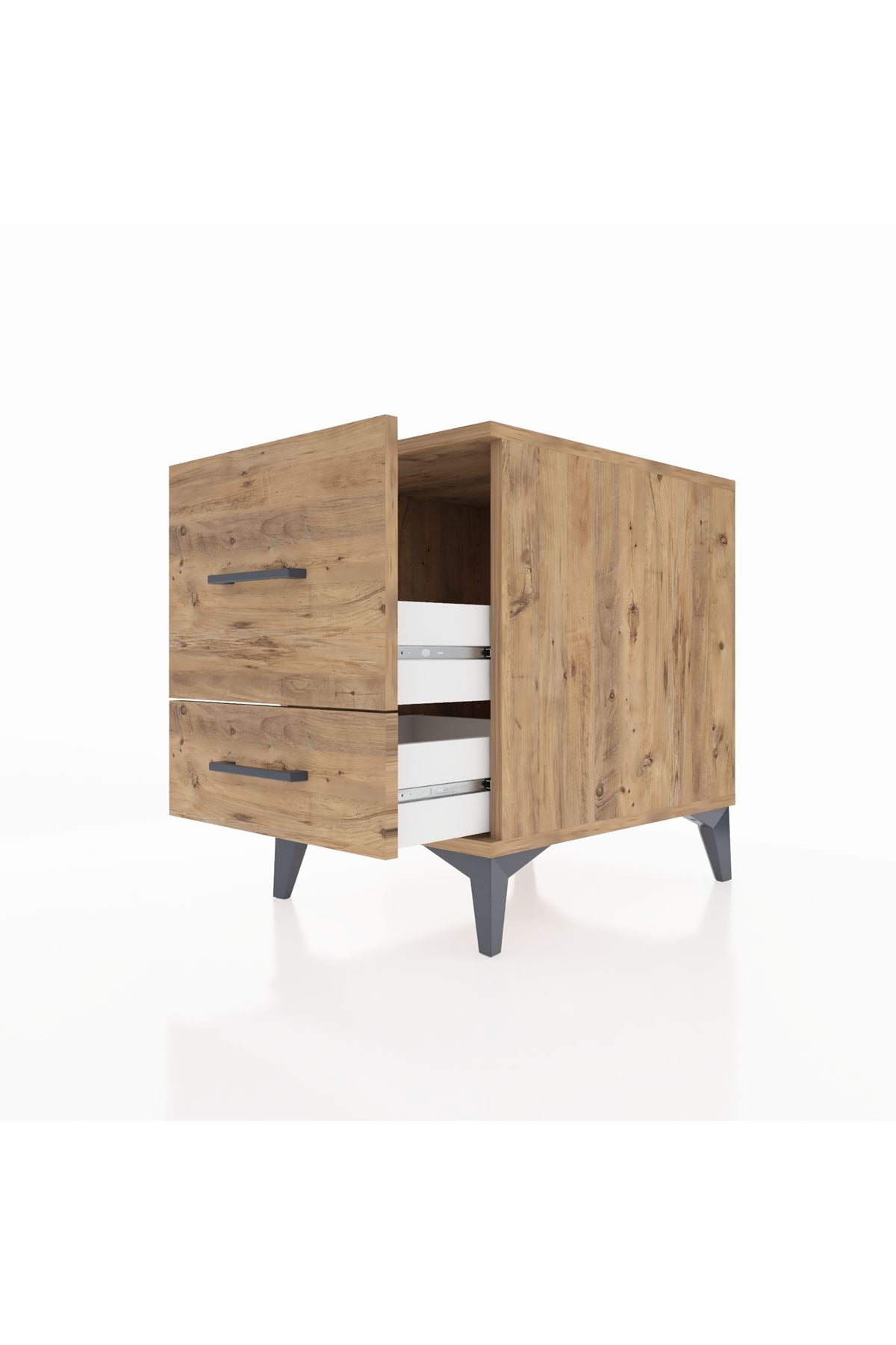 Kronos Komodin 2 Çekmeceli 44x59x64 Çam-Çam