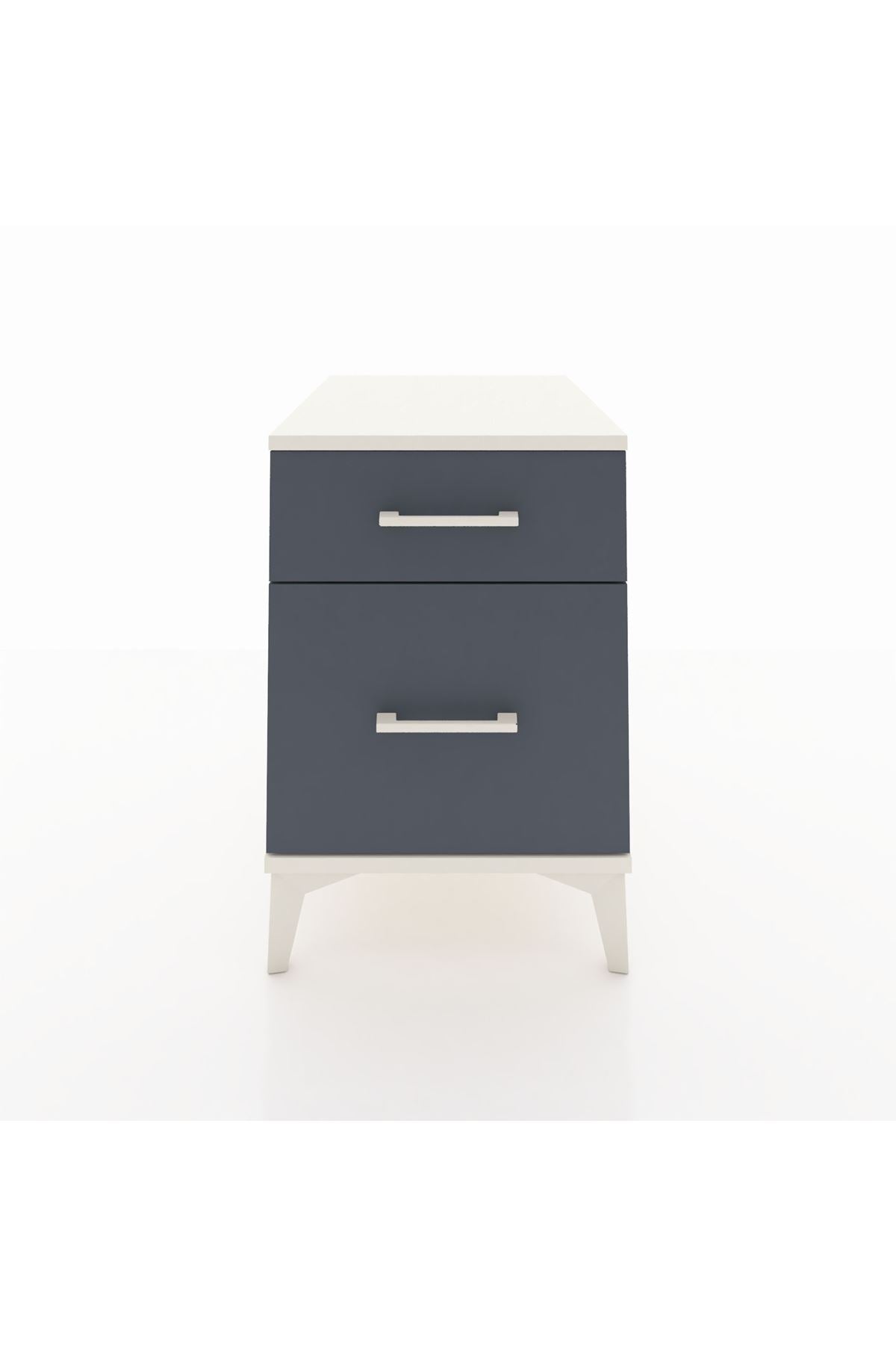 Kronos Komodin Tek Çekmeceli 44x59x64 Aytaşı-Antrasit