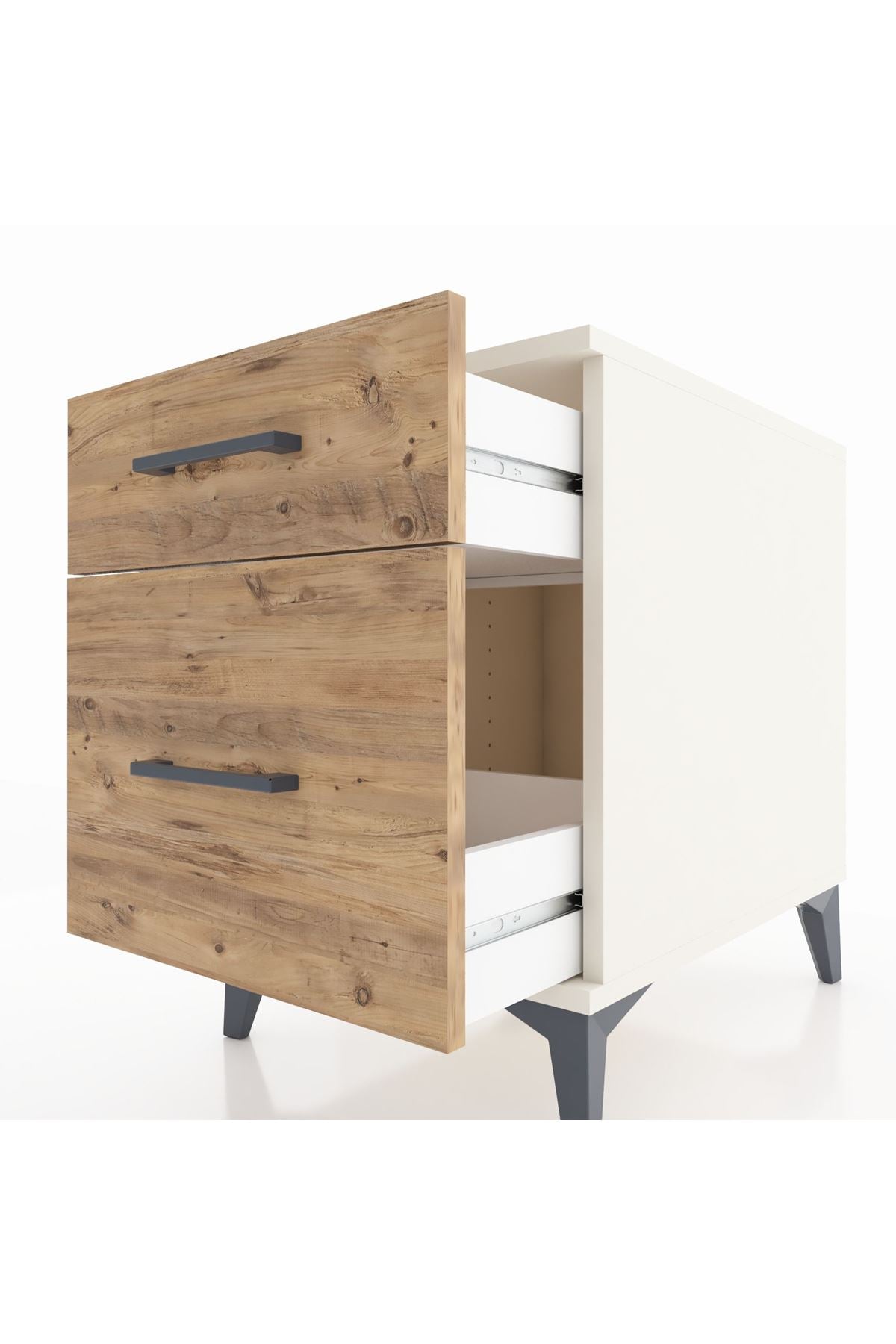 Kronos Komodin Tek Çekmeceli 44x59x64 Aytaşı-Çam